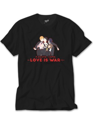 Wakha Kaguya Sama Siyah Tişört