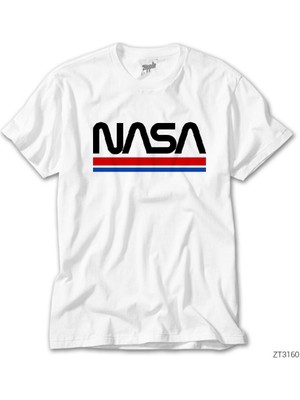 Wakha Nasa Red Blue Beyaz Tişört