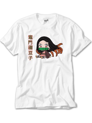Wakha Demon Slayer Nezuko Kamado Tiny Beyaz Tişört