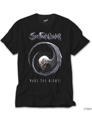 Wakha Six Feet Under Wake The Night Siyah Tişört