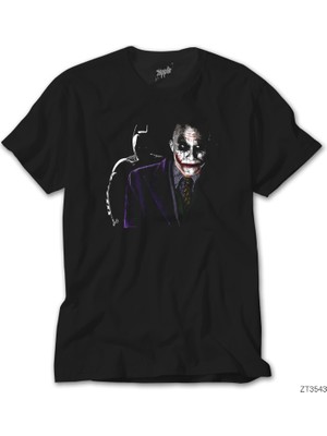 Wakha Batmn Vs Jokr Siyah Tişört