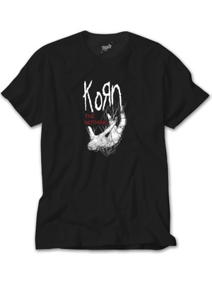 Wakha Korn The Nothing Siyah Siyah Tişört