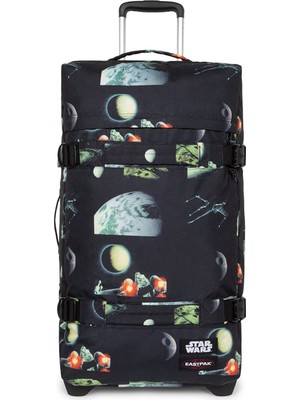Eastpak 2 Tekerlekli Bavul, Valiz Transıt'r M Sw Galaxy Black