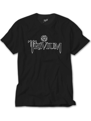 Wakha Trivium Logo Type Siyah Tişört