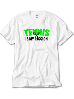 Wakha Tennis Is My Passion Beyaz Tişört