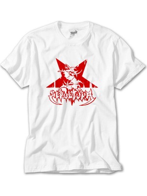 Wakha Sepultura Logo Red Beyaz Tişört