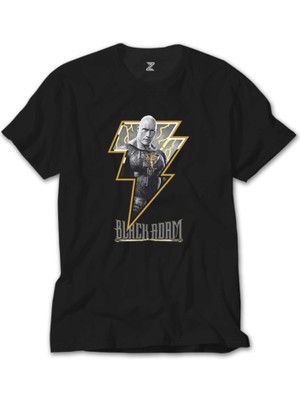 Wakha Black Adam Logo Siyah Tişört