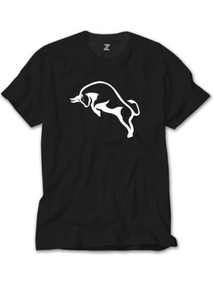 Wakha Boğa Siluet Siyah Tişört