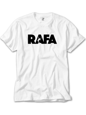 Wakha Rafael Nadal Text Beyaz Tişört