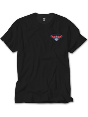 Wakha Atlanta Hawks Logo Siyah Tişört