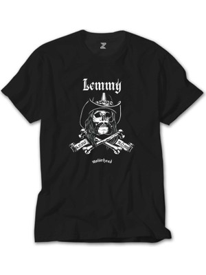 Wakha Motörhead Lemmy Kilmister Skull Siyah Tişört