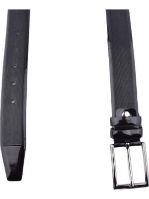 Fsm-15 Suni Deri Rugan Kemer 3,5 CM/SİYAH/120 - 48