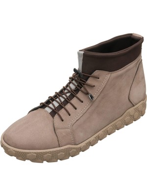 Costo Shoes YMR444  Antrasit Dana Nubuk Deri Rahat Geniş Kalıp Premium Serisi Erkek Büyük Numara Bot !