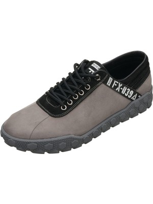 Costo Shoes YMR141 Gri Dana Nubuk Derisi Rahat Geniş Kalıp. Şık Tasarım  Son Moda Büyük Numara Erkek Ayakkabısı