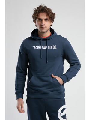 Yorker Lacivert Sweatshirt Nakışlı Loose Fit Erkek Sweatshirt