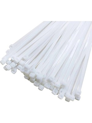 YKS Plastik Tesisat Kelepçe Beyaz 4,8X380 1 Pkt 100 Adet KB76301