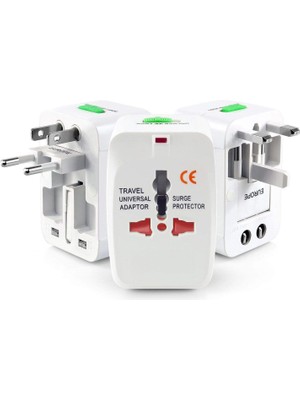 Universal Seyahat Adaptörü Çoklu Priz Dönüştürücü