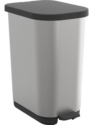 Rotho Ribo Pedal Bin 35LT  Metalik Gri