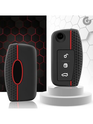 Ford Fiesta Focus Courier Cmax Mondeo Kuga Silikon Anahtar Kılıfı (1 Adet)