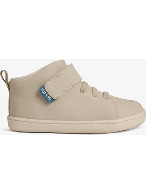 Hopfrög Smart Walker High Top Süper Mat Bej Barefoot Çocuk Bot