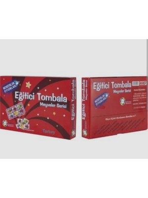 Tombala-Hayvanlar Serisi ve Meyve Serisi - Eğitici Tombala 2'set