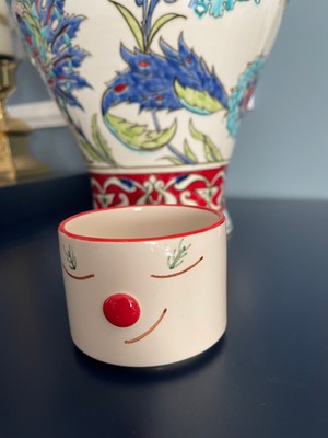 Sim Atölye Yılbaşı Desenli Duble Türk Kahvesi Bardağı