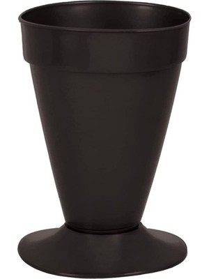 Noip V003 Konik Kesme Çiçek Vazosu Set 5 Litre 20 Cm Siyah