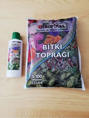 Craft & Botanik Tropikal Bitki Toprağı 2,5 Litre / Tropikal Bitki Besini 225 ml