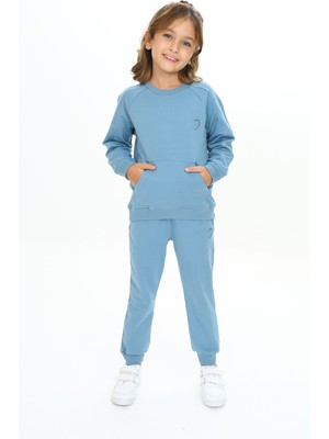 Toontoy Kız Çocuk Nakışlı Eşofman Takım