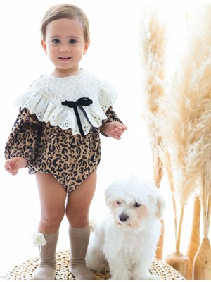 Nunu Baby Lori Leopar Desenli Romper