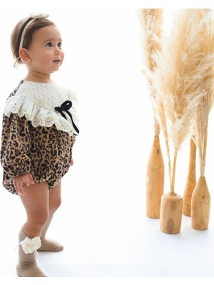 Nunu Baby Lori Leopar Desenli Romper