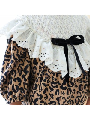 Nunu Baby Lori Leopar Desenli Romper