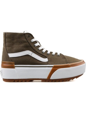 Vans Ua Sk8 Hi Tapered Stacked Günlük Unisex Ayakkabı VN0005U2DOL1 Kahverengi