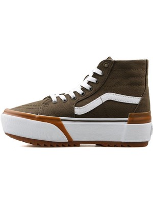 Vans Ua Sk8 Hi Tapered Stacked Günlük Unisex Ayakkabı VN0005U2DOL1 Kahverengi