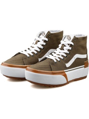 Vans Ua Sk8 Hi Tapered Stacked Günlük Unisex Ayakkabı VN0005U2DOL1 Kahverengi