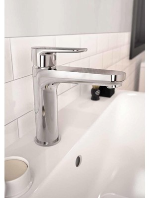 Ideal Standard Cerafine O Grande Lavabo Bataryası-Chrome-Sifon Kumandasız