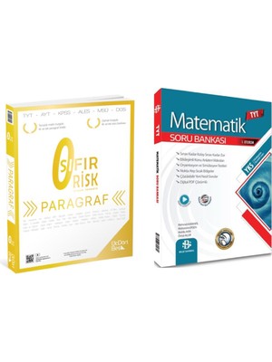 ÜçDörtBeş Yayınları Paragraf Sıfır Risk ve TYT Matematik Soru Bankası