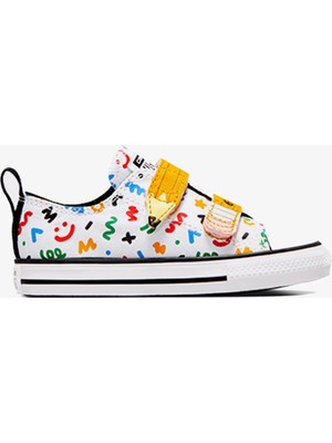 Converse Chuck Taylor All Star Easy On Doodles Çocuk Beyaz Sneaker
