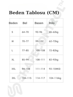 Shapecontrol Mide Toparlayıcı Şekillendirici Toparlayıcı Slip Korse (Dar Kalıp – 1 Beden Büyük Tercih Edin)