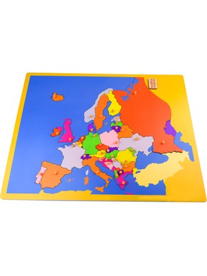 Balatoyz Montessori Avrupa Kıtası Haritası Puzzle