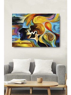 Artarilion Soyut Temalı Renkli Moder Kanvas Duvar Tablosu Hd Dijital Baskı Kanvas Tablo