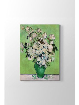 Artarilion Vintage Kanvas Tablo Vazodaki Çiçekler Çiçek Tablosuyeni Ev si