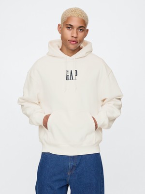 Gap Erkek Bej Vintage Soft Gap Logo Sweatshirt