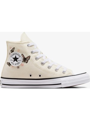 Converse Chuck Taylor All Star Butterflies Çocuk Ekru Sneaker