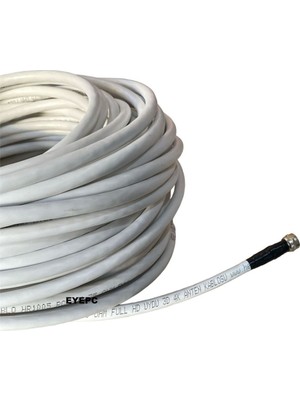 30 Metre Lnb Elenbi Uydu Cihazı Kablosu Hazır Uçlu Anten Kablosu Rgu U6