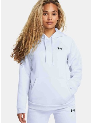 Under Armour Mavi Kadın Kapüşon Yaka Normal Kalıp Sweatshirt 1386507-464 Ua Armour Fleece Hoodie