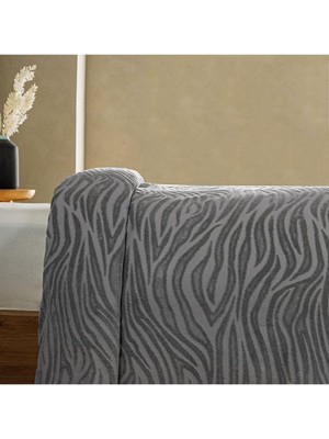 Claire Safari Çift Kişilik Yatak Örtüsü Gri MC060787