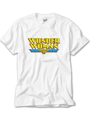 Z zepplin Wonder Woman Vintage Beyaz Tişört