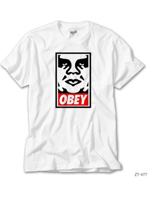 Z zepplin Obey Beyaz Tişört