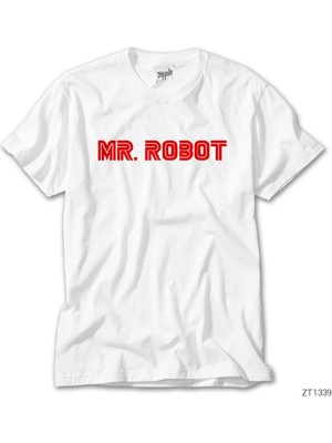 Z zepplin Mr. Robot Beyaz Tişört